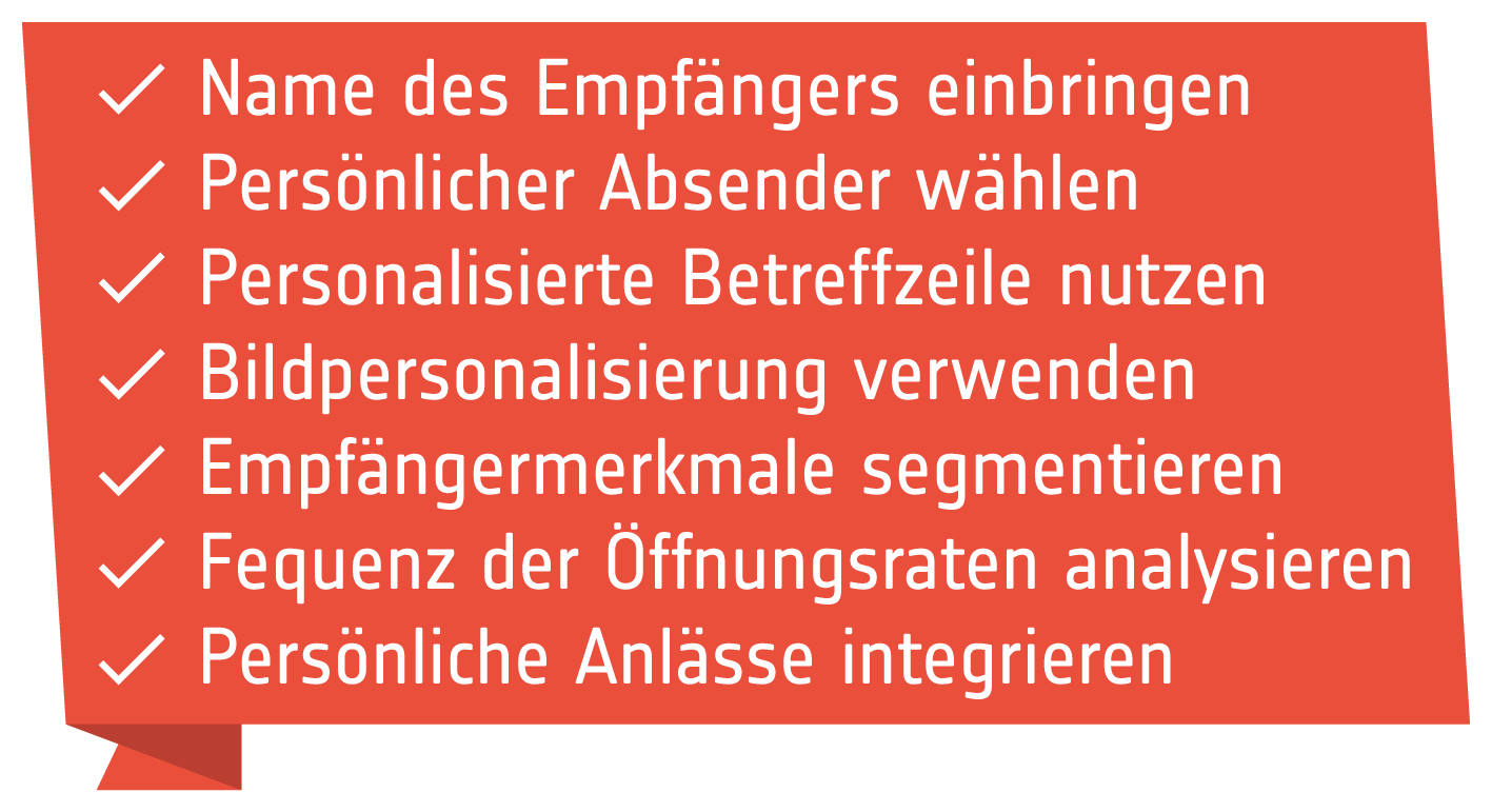 Checkliste: Personalisierung