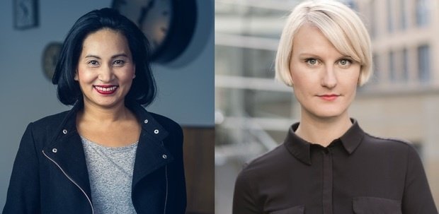 Zwei der 13 Expertinnen und Experten: Seeda Ahmad-Kreuzer und Eva Reitenbach.
