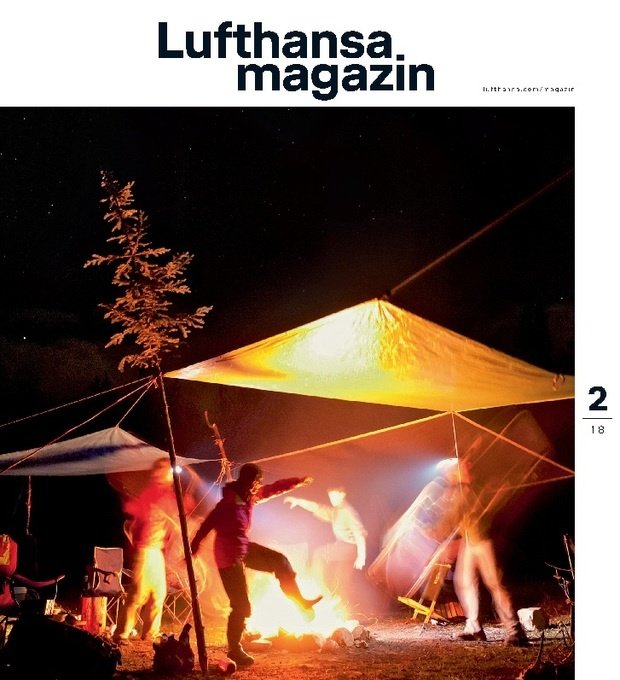 Cover Lufthansa-Magazin (Ausschnitt).