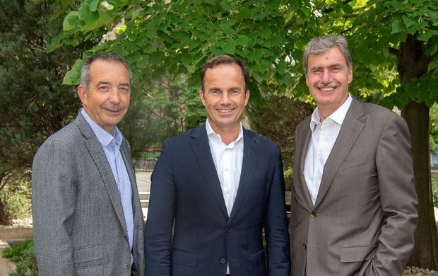 Hans-Joachim Erbel, Reed Exhibitions Deutschland, Dr. Jochen Köckler, Deutsche Messe AG, Peter Ottmann, NürnbergMesse GmbH (v.l.n.r.)