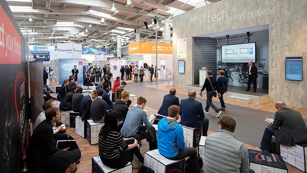Der Ausstellungsbereich Young Tech Enterprises der Hannover Messe gibt neuen dynamischen Tech-Gründerszene eine Plattform