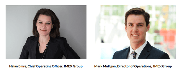 Nalan Emre (Chief Operating Officer) und Mark Mulligan (Director of Operations), IMEX Group
