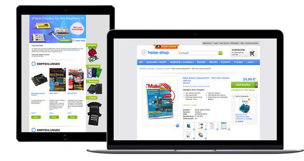 Next-Best-Offer-Newsletter von Heise Medien: Durch die gezielten Produktempfehlungen klicken mehr Kunden Artikel an und legen sie in den Warenkorb.