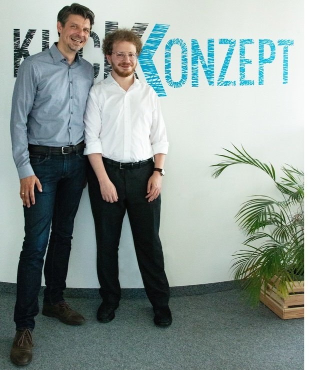 Klickkonzept-Geschäftsführer Fabian Ulitzka (li.) und Labelium Managing Director Michael Beresin.