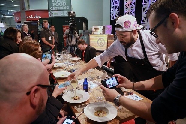 Live-Cooking, Verkostung und die Kochbühne im Rahmen der Culinary Stage 2018