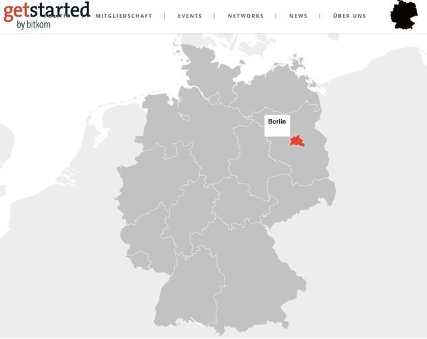 Interaktive Karte des Bitkom (Ausschnitt Screenshot)