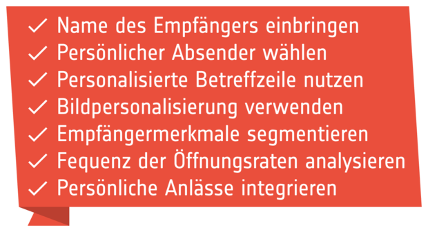 Checkliste: Personalisierung