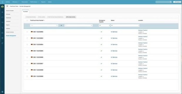 Die einfach zu bedienende Weboberfläche ermöglicht ein schnelles und einfaches Kaufen, Bereitstellen und Verwalten des PureCloud Voice Services jederzeit und von überall.