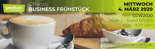 Offenes Business-Frühstück