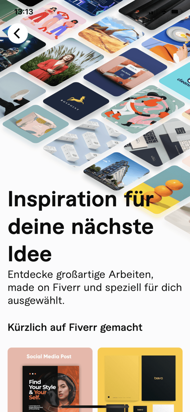 Inspire zeigt ansprechende Inhalte als Discovery-Feed